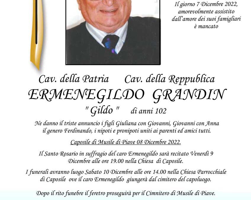 Cav. Ermenegildo Grandin