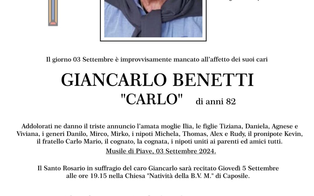 Giancarlo “Carlo” Benetti